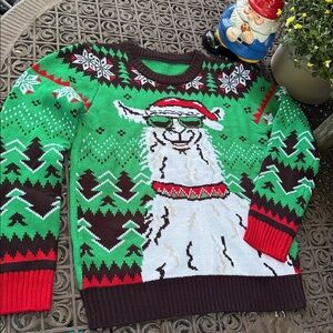 Christmas Sweater Colorful Knit Acrylic Sweater small